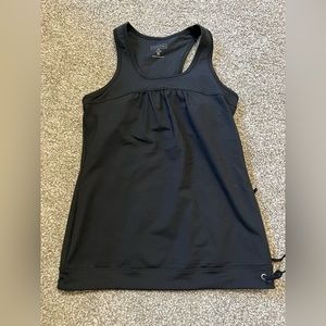 Athleta Womens Black Razorback drawstring tank size XS